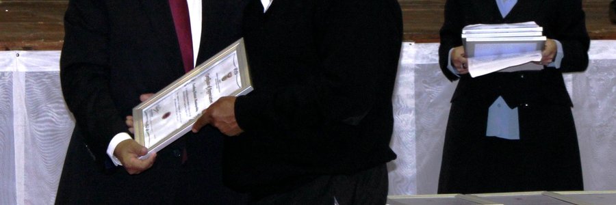 Mr David Josephs accepted the certificate on behalf of the Overberg District Municipality.